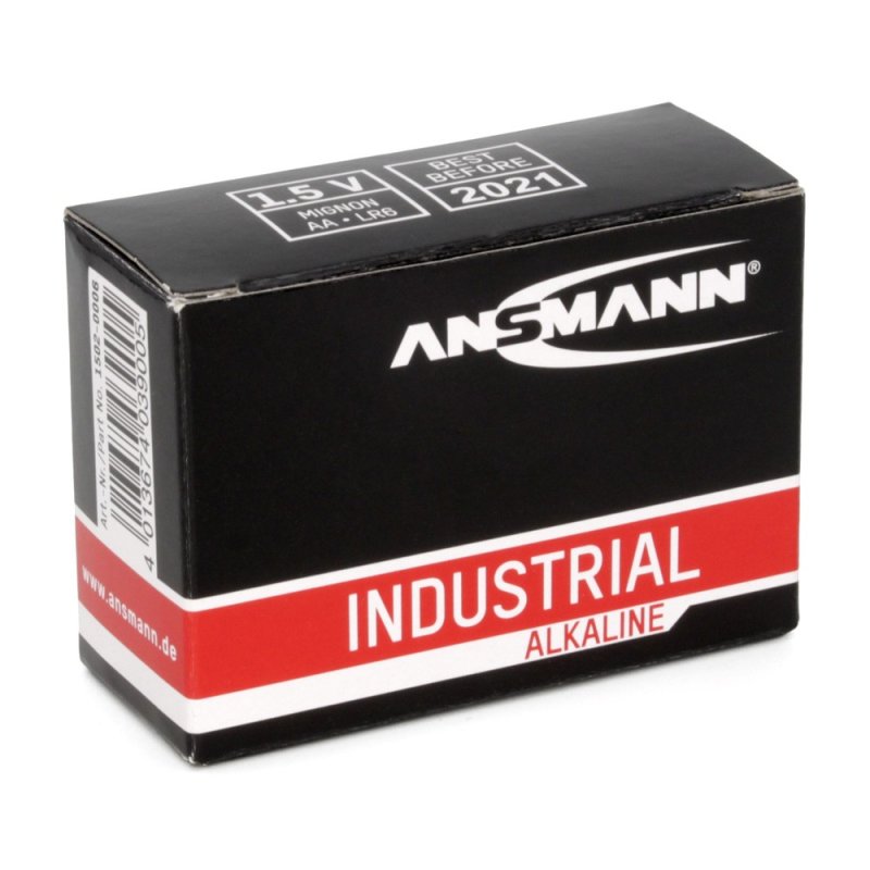 ANSMANN Pile alcaline "Industrial", Mignon AA, pack de 10