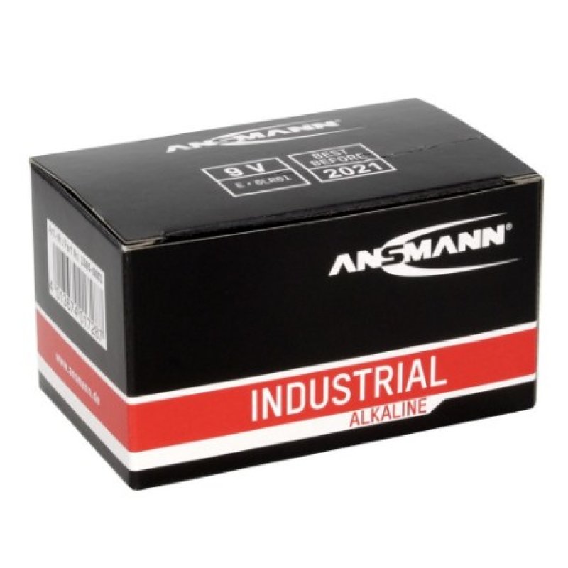 ANSMANN Pile alcaline "Industrial", E-bloc, pack de 10