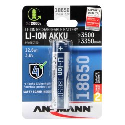 Ansmann 1307-0001 household battery Rechargeable battery 18650 Lithium-Ion (Li-Ion)