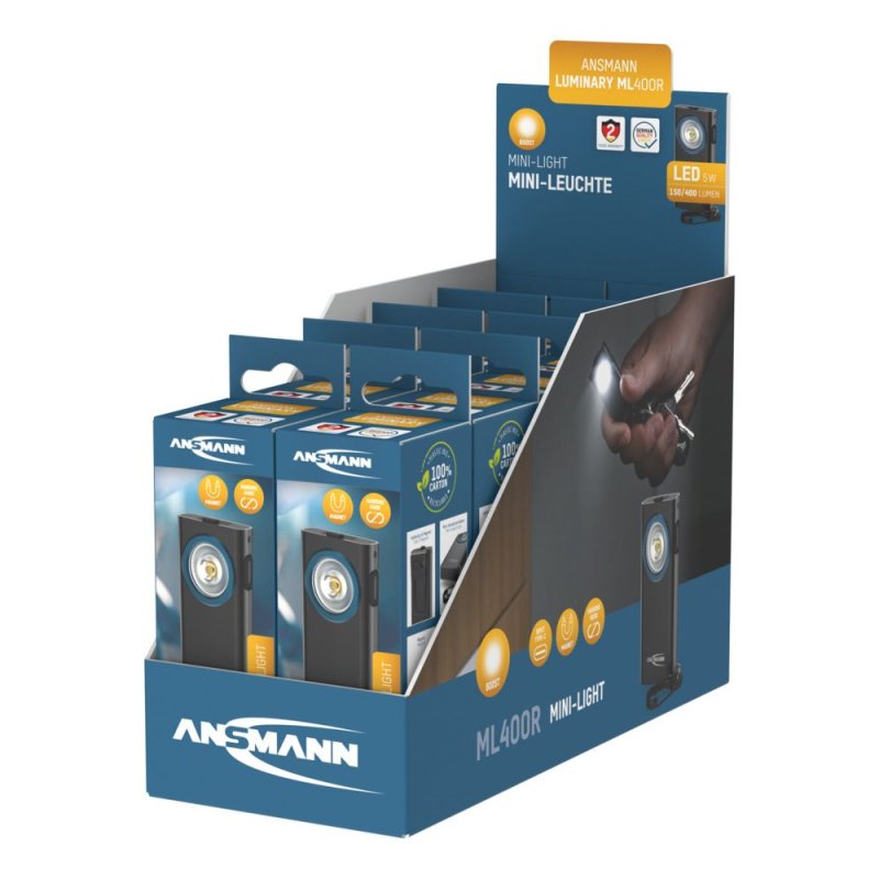 Ansmann ML400R Noir Lampe porte-clés LED