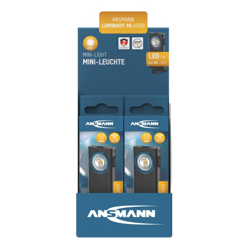 Ansmann ML400R Noir Lampe porte-clés LED