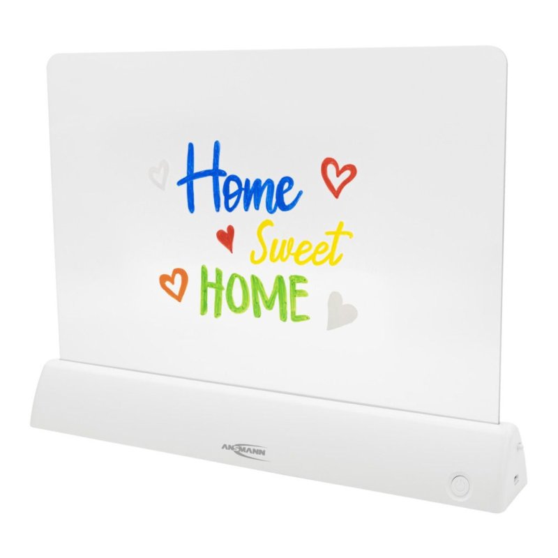 ANSMANN Tableau LED à décorer, blanc