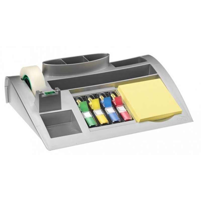 Post-it Organiseur de bureau, argent, équipé