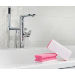 Scotch-Brite Eponge de nettoyage Soft, rose clair/blanc