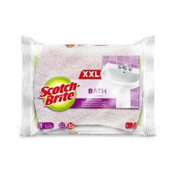 Scotch-Brite Eponge de nettoyage Bath XXL, rose/blanc