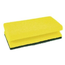 3M CLXNS4 sponge Rectangular Green, Yellow 4 pc(s)