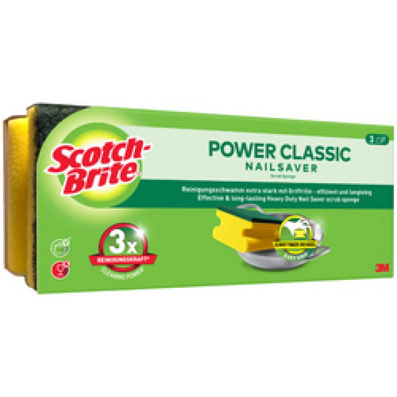 Scotch-Brite Eponge à récurer Classic, paquet de 3