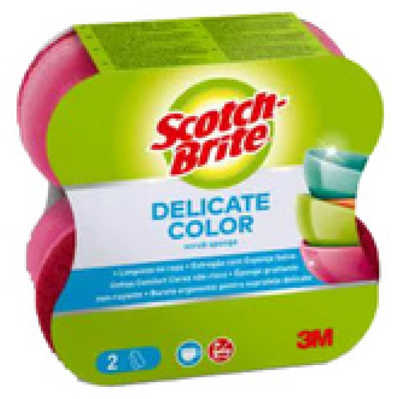 Scotch-Brite Eponge universelle Delicate Color Comfort, rose