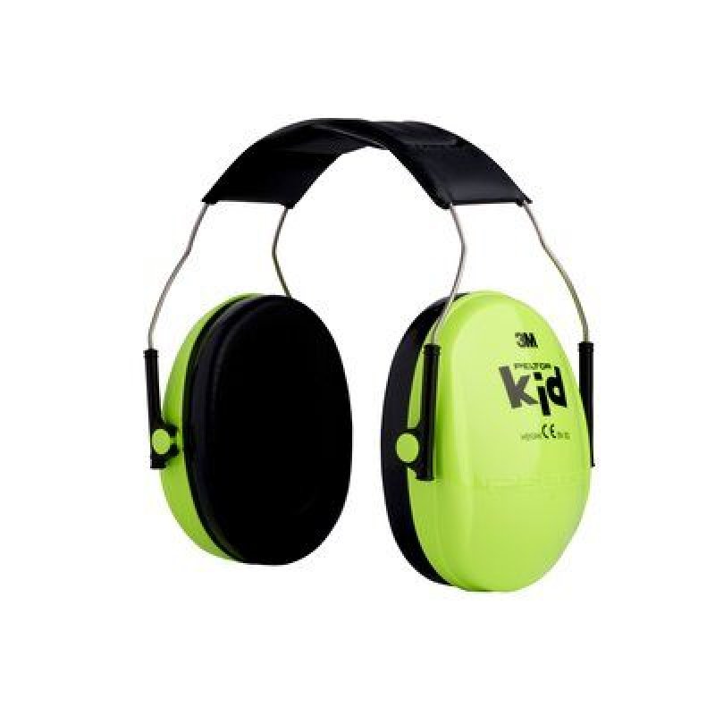 3M Peltor kid Casque anti-bruit H510, vert fluo / noir