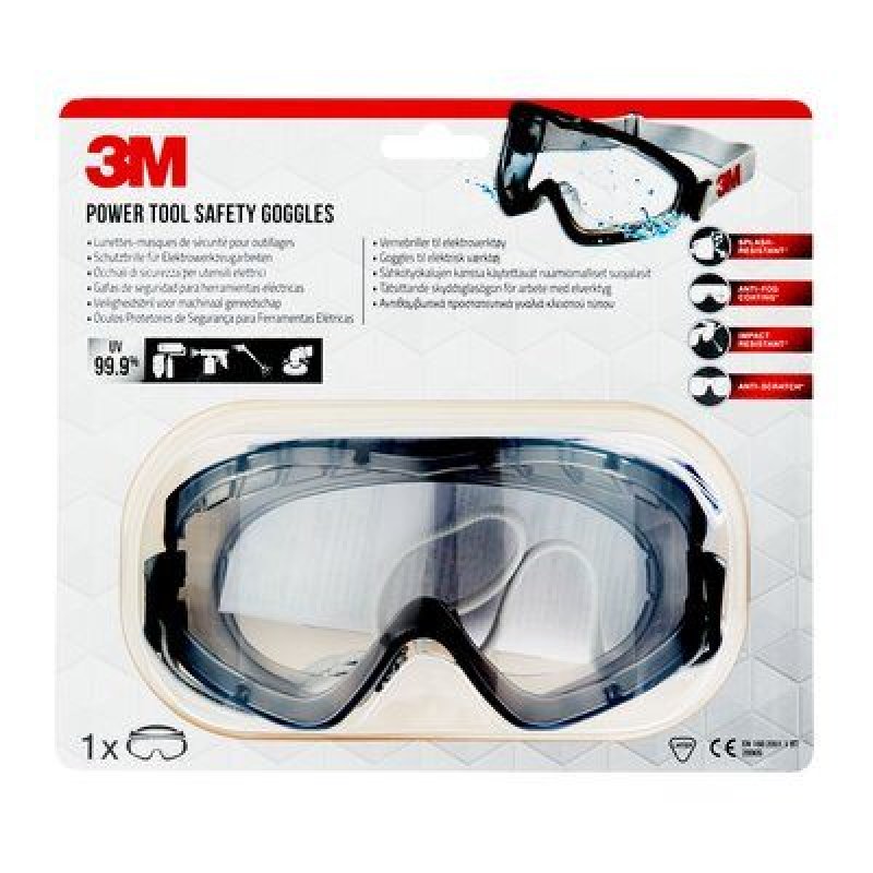 3M 2890C1 safety eyewear Safety goggles Plastic White