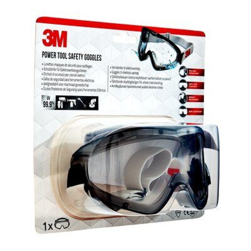 3M 2890C1 safety eyewear Safety goggles Plastic White