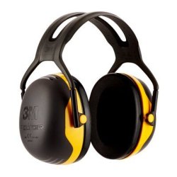 3M Peltor Casque antibruit confort X2A, noir/jaune