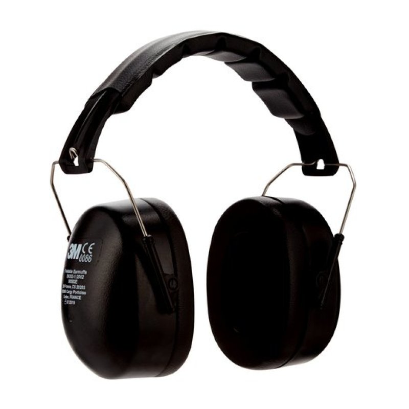 3M Casque anti-bruit 90563E, pliable, noir
