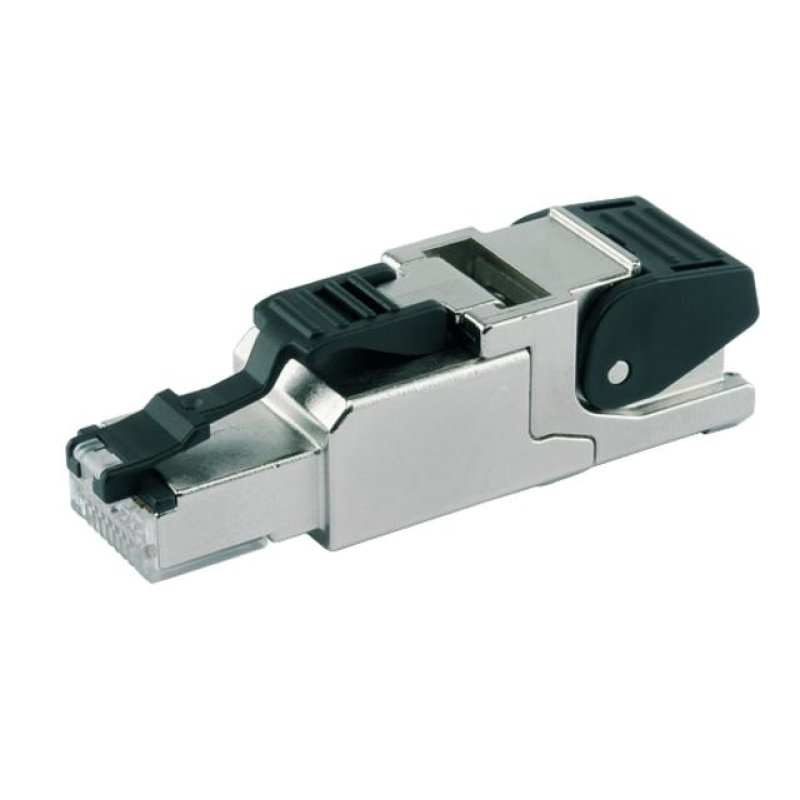 Telegärtner J00026A2003 connecteur de fils RJ45 Noir, Acier inoxydable