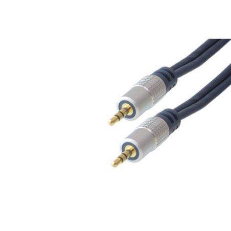 shiverpeaks sp-PROFESSIONAL câble audio 1,5 m 3,5mm Bleu, Chrome