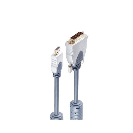 shiverpeaks SP77482 video cable adapter 2 m HDMI Type A (Standard) DVI-D Blue, Chrome