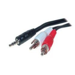shiverpeaks 3.5mm/2 x RCA 1.5m audio cable Black, Red, White