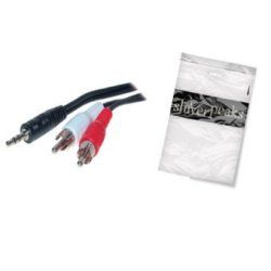 shiverpeaks Basic-S câble audio 2,5 m 2 x RCA 3,5mm Noir, Rouge, Blanc