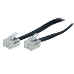 S/CONN 70090- telephone cable 10 m Black