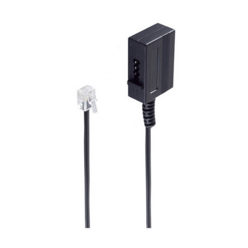 shiverpeaks BS71050 telephone cable 0.2 m Black