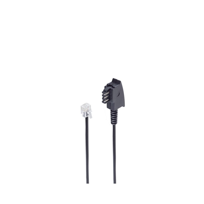 shiverpeaks BS70093 telephone cable 3 m Black