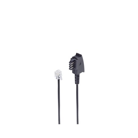 shiverpeaks BS70093 telephone cable 3 m Black
