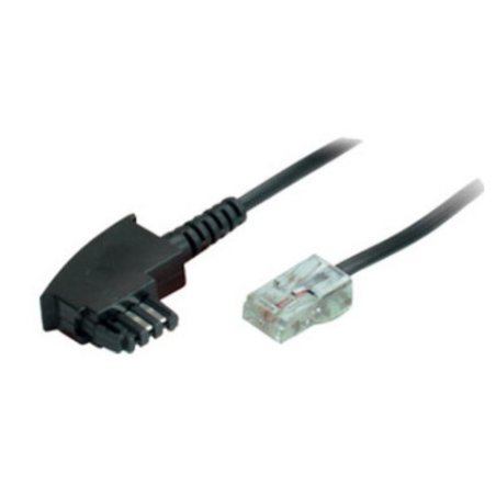 shiverpeaks BS70002-10 telephone cable 10 m Black