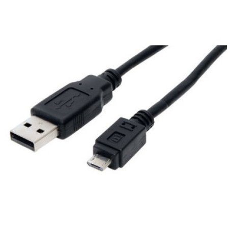 S/CONN 3m USB2.0 A- microUSB2.0 B câble USB USB A Micro-USB B Noir