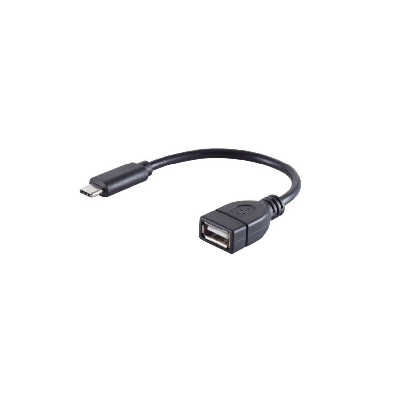 shiverpeaks BS13-20015 câble USB USB 2.0 0,12 m USB C USB A Noir