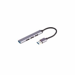 shiverpeaks BS13-50001 interface hub USB 3.2 Gen 1 (3.1 Gen 1) Type-A 5000 Mbit/s Aluminium, Black