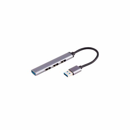 shiverpeaks BS13-50001 hub & concentrateur USB 3.2 Gen 1 (3.1 Gen 1) Type-A 5000 Mbit/s Aluminium, Noir