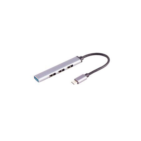 S/CONN 13-50002 hub & concentrateur USB Type-C 5000 Mbit/s Gris