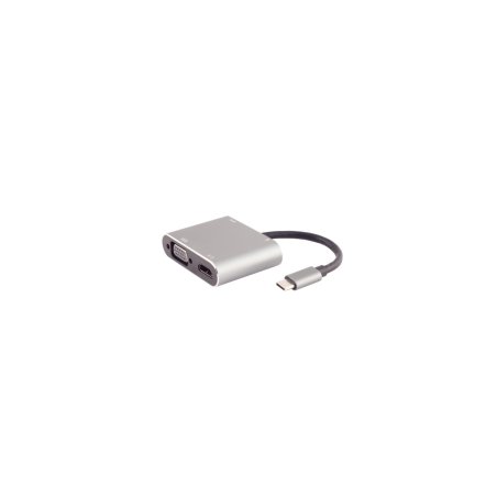 S/CONN 14-05026 laptop dock/port replicator Wired USB 3.2 Gen 1 (3.1 Gen 1) Type-C Grey