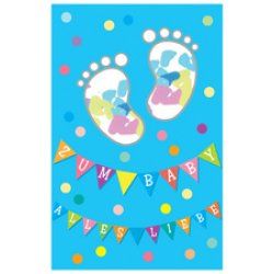 SUSY CARD Geburtskarte "Junge Konfetti Füße"