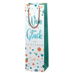SUSY CARD Flaschentüte "Wein ist Glück in Flaschen"