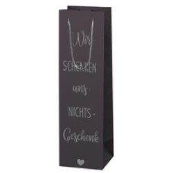 SUSY CARD Flaschentüte "Wir schenken uns Nichts-Geschenk"
