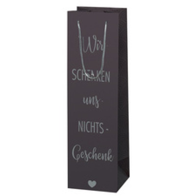 SUSY CARD Flaschentüte "Wir schenken uns Nichts-Geschenk"