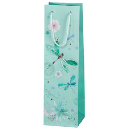 SUSY CARD Sac cadeau pour bouteille "Dragonfly", 1 bouteille