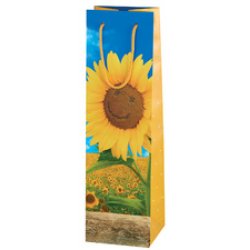 SUSY CARD Sac cadeau pour bouteille "Sunflower Smile"