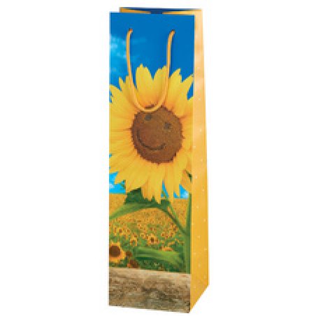 SUSY CARD Sac cadeau pour bouteille "Sunflower Smile"