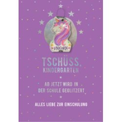 CACTUS Schulanfangs-Grußkarte "Einhorn"