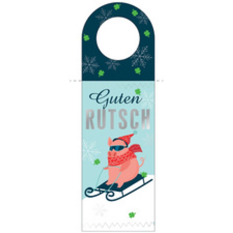 CACTUS Neujahrs-Flaschenanhänger "Guten Rutsch"