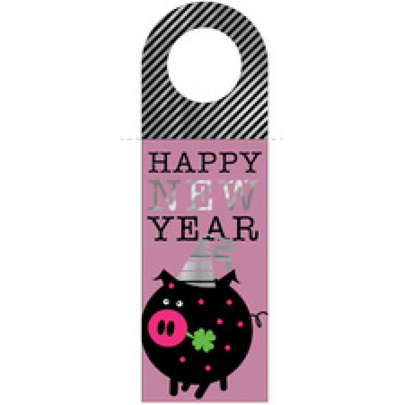 CACTUS Neujahrs-Flaschenanhänger "Schornsteinfeger"