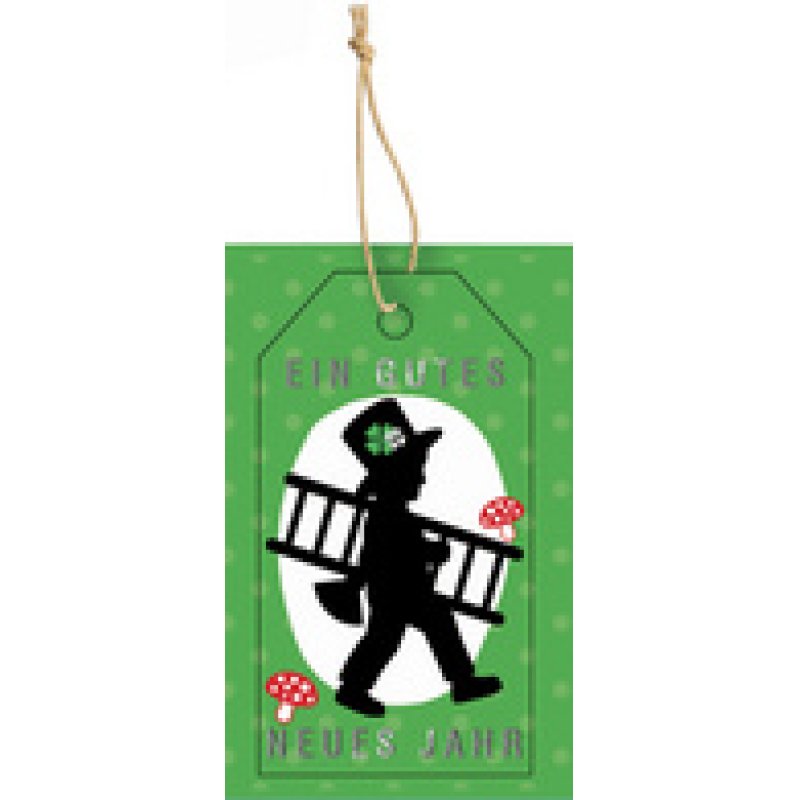 CACTUS Neujahrs-Geschenkanhänger "Kleeblatt"