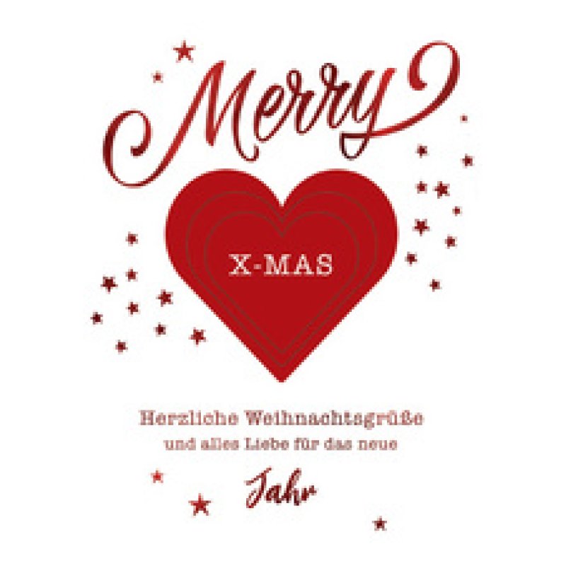 CACTUS Weihnachtskarte "Herz"