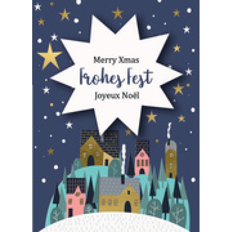 CACTUS Mini-Weihnachtskarte "Herz"