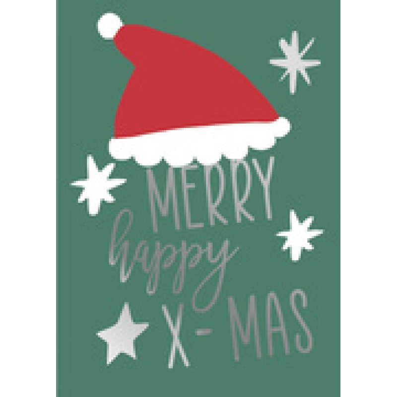 CACTUS Mini-Weihnachtskarte "Weihnachtsmann"