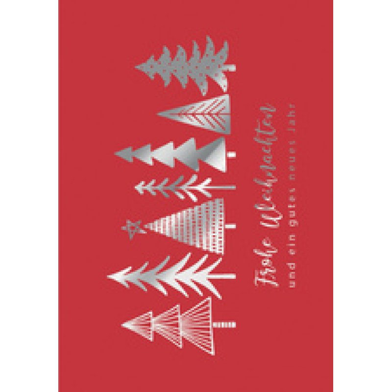 CACTUS Weihnachtskarte "Häuser, Schnee & Herzen"