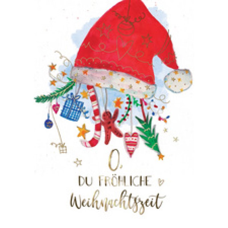 CACTUS Weihnachtskarte "Rote Kerzen"