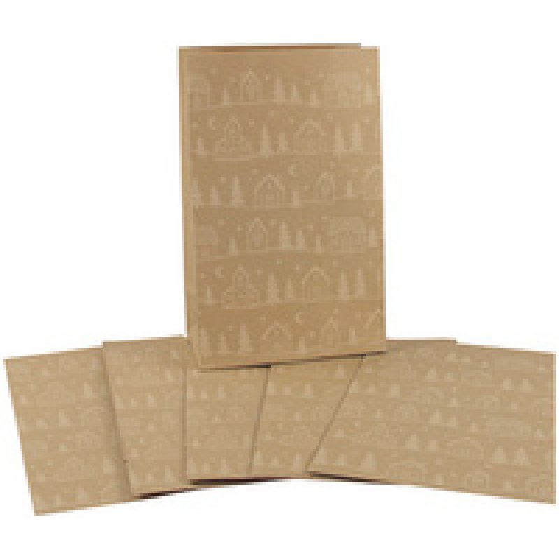 CACTUS Pochette cadeau de Noël "Étoiles", (L)100 x (H)160 mm